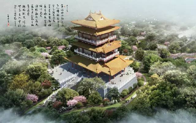 郑州园博园轩辕阁主体结构封顶，建筑工程正式进入后期装饰阶段